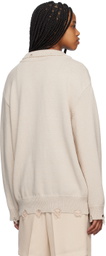 Youth Beige Damaged Polo