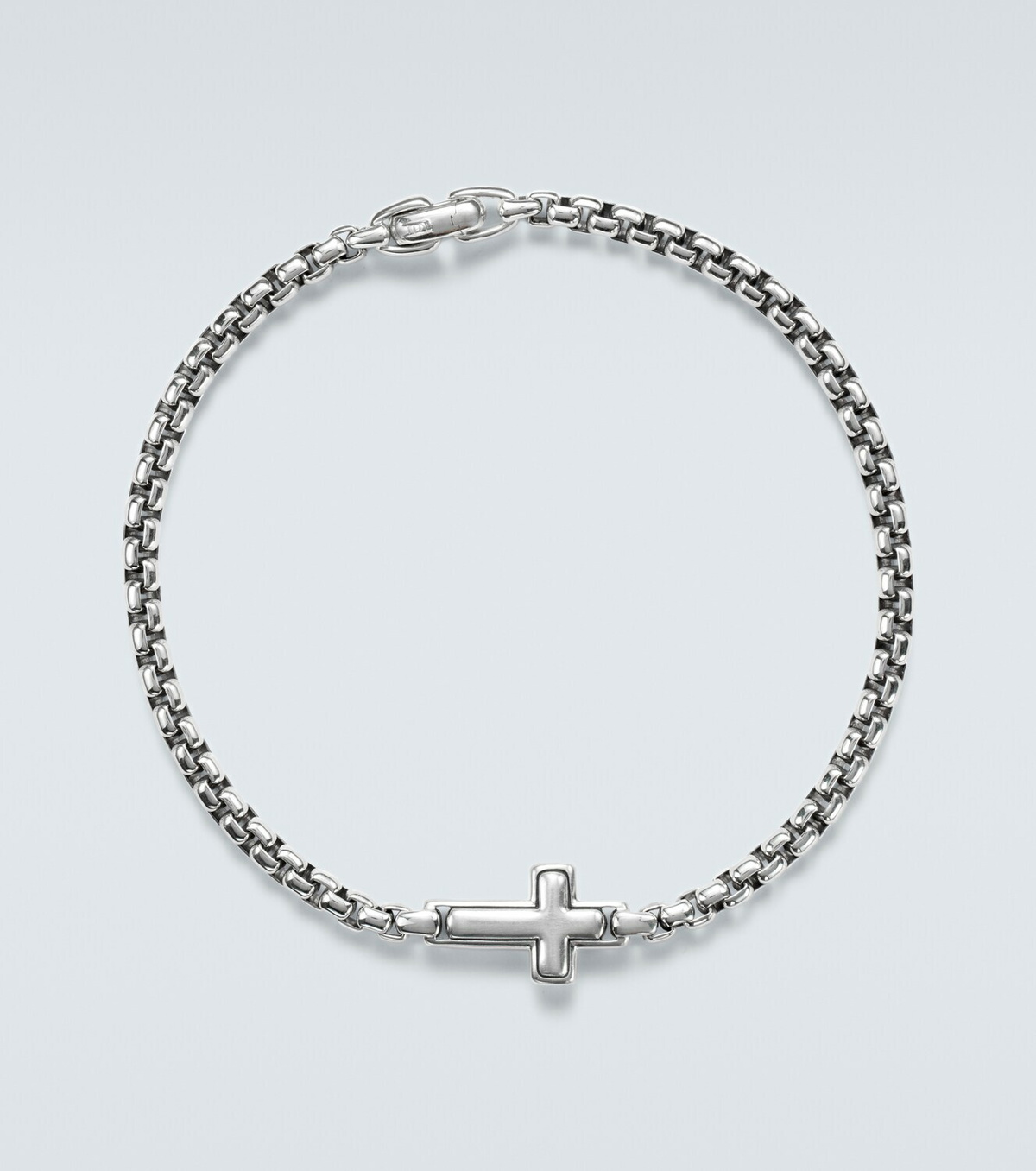 David Yurman Cross Station sterling silver bracelet