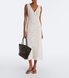 Rixo Sandrine floral cotton midi dress