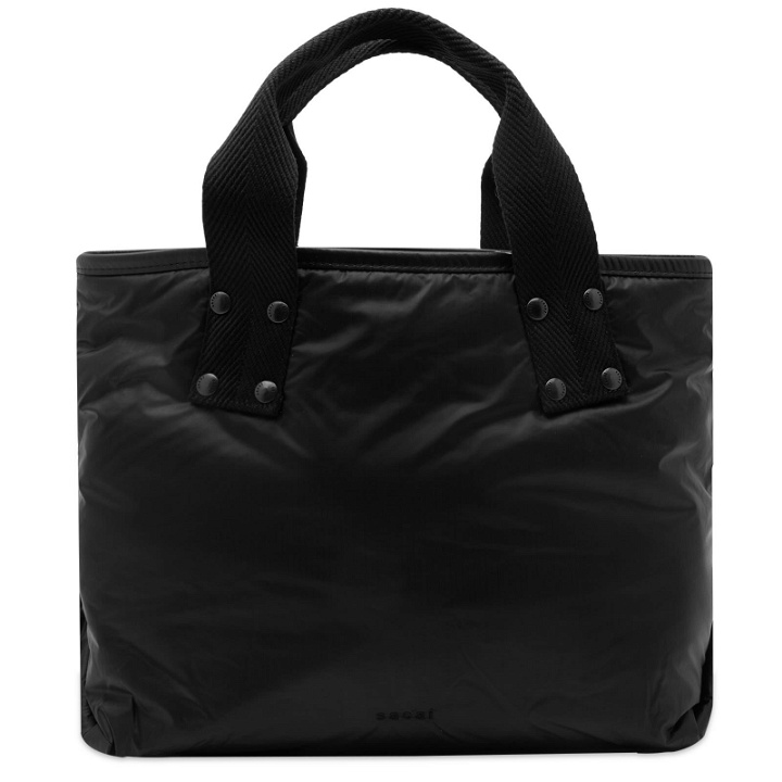 Photo: Sacai Men's Medium Skytex Tote Bag in Black