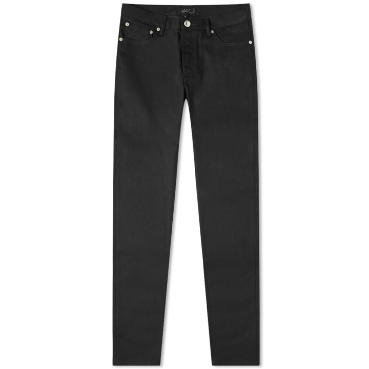 Photo: A.P.C. Men's Petit New Standard Jean in Black Stretch