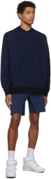 adidas x IVY PARK Black & Blue Allover Print Sweatshirt