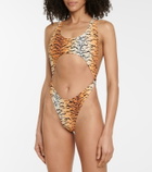 Reina Olga Marina tiger-print bikini