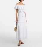 Melissa Odabash Ruth broderie anglaise cotton crop top