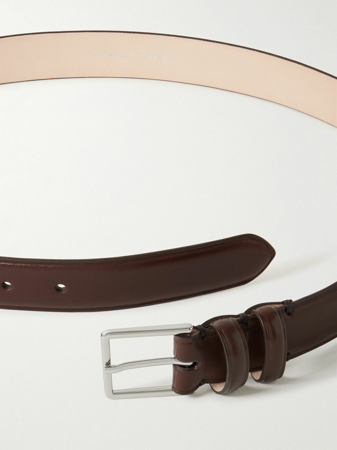 Paul Smith - 3cm Leather Belt - Brown