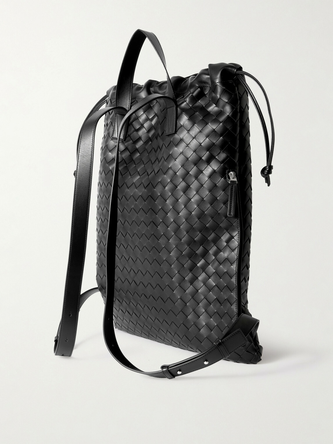 Bottega Veneta - Trail Intrecciato Leather Drawstring Backpack