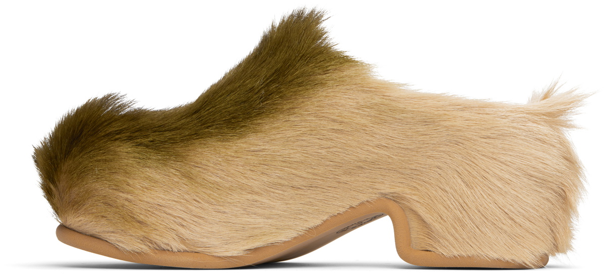 Dries Van Noten Khaki Platform Clogs