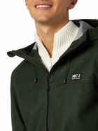 MC2 Saint Barth Man Hooded Green Windbreaker Jacket