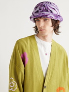 MCQ - Grow Up Logo-Appliquéd Printed Fleece Bucket Hat