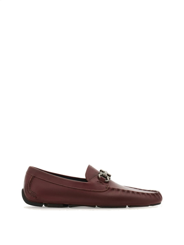 Photo: Ferragamo Mens Gancini ornament driver in Red