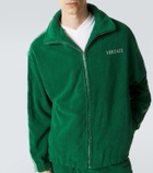 Versace Medusa cotton terry zip-up sweatshirt