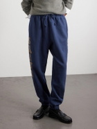 SAINT MXXXXXX - Saint College Logo-Print Cotton-Jersey Sweatpants - Blue