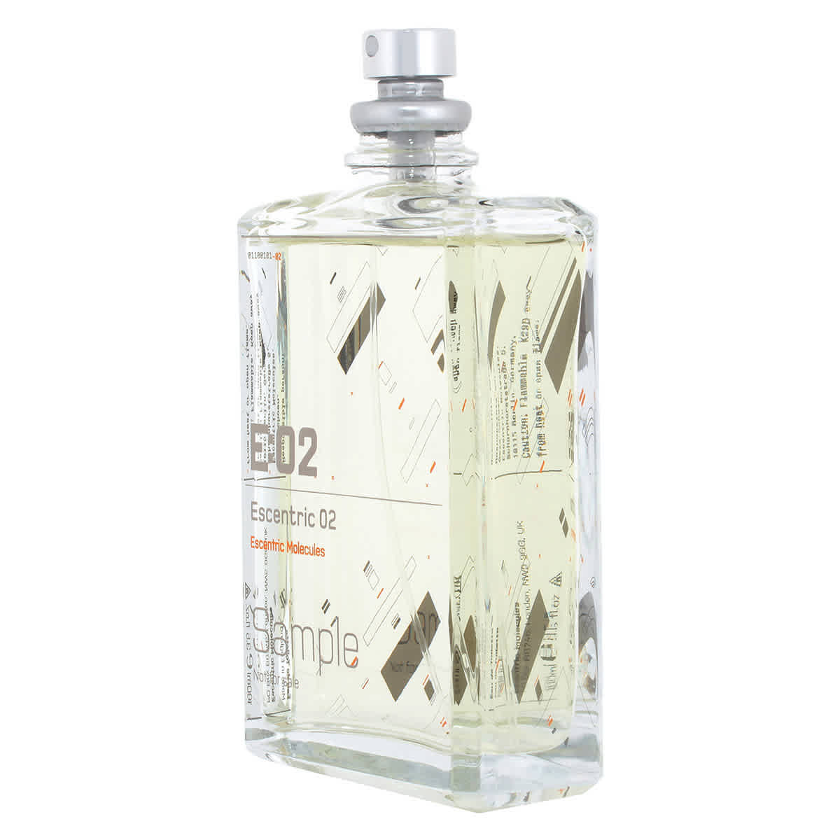 Escentric Molecule Unisex Escentric 02 EDT Spray 3.4 oz (Tester) Fragrances 412523254548