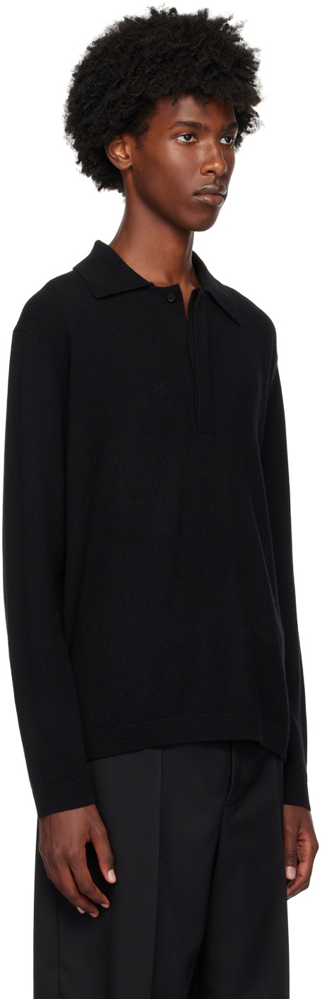 LISA YANG Black Emil Polo