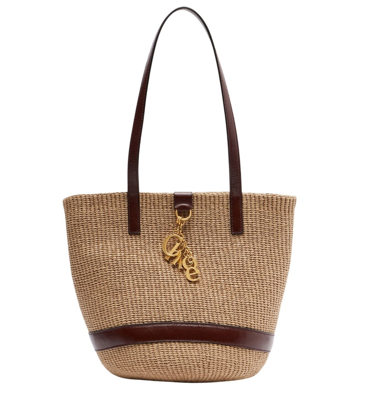 Photo: Chloé Medium leather-trimmed basket bag