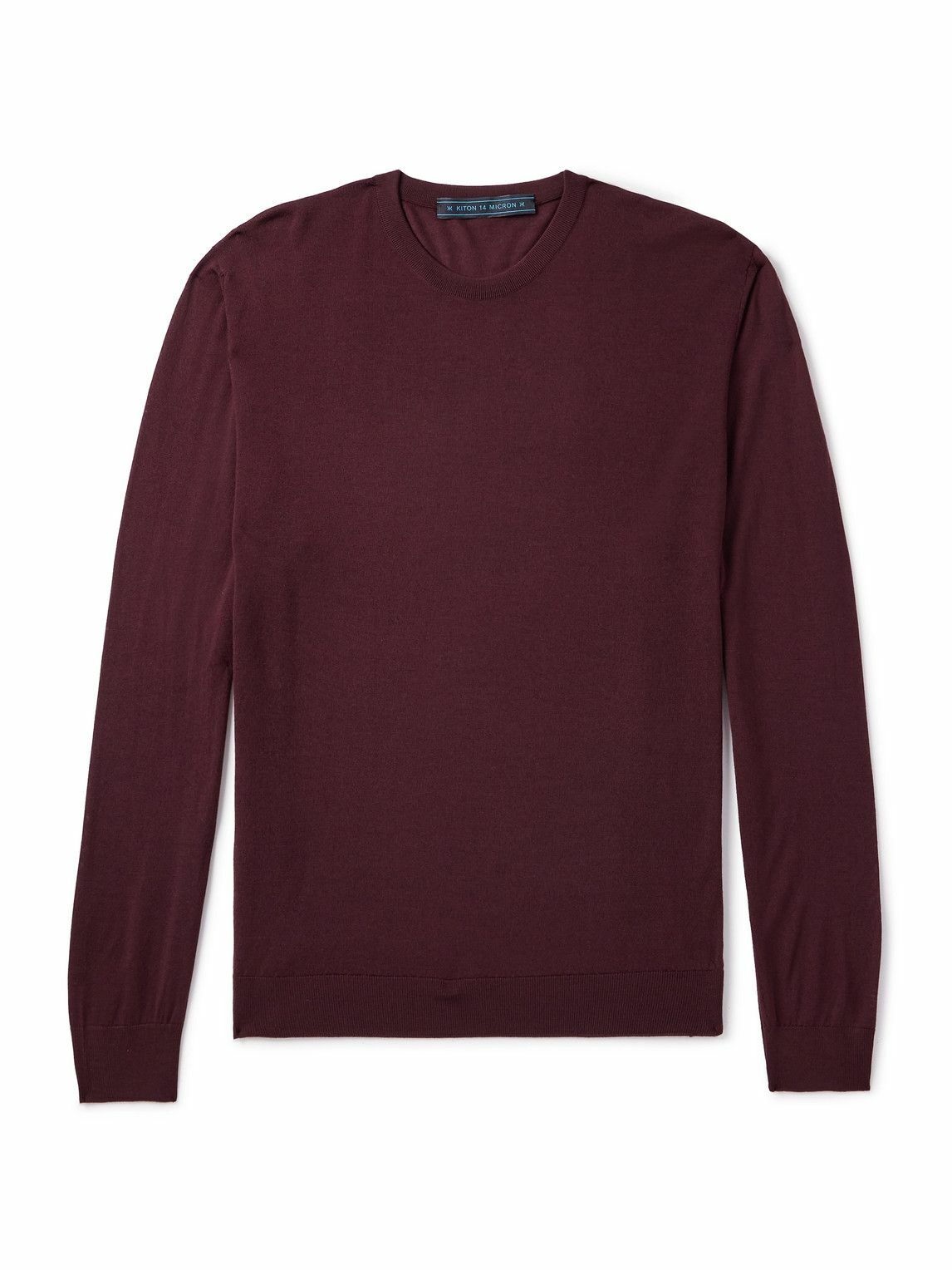 Kiton - Wool Sweater - Burgundy