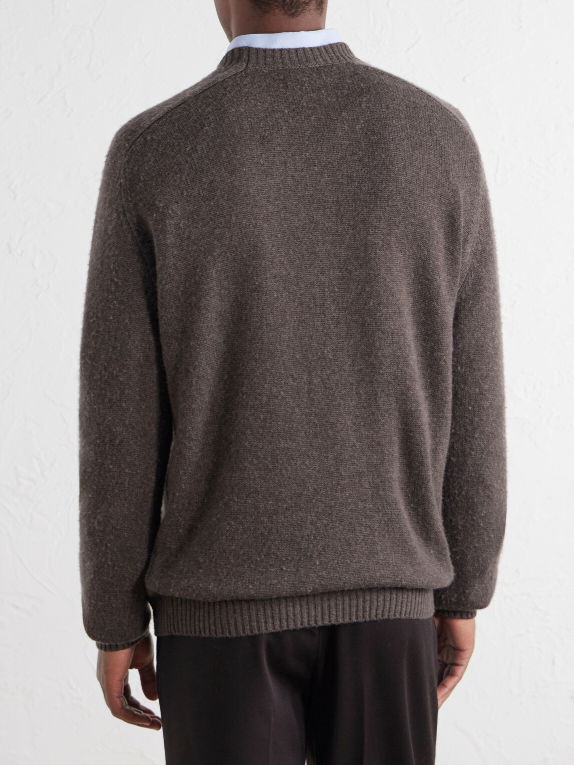 Boglioli - Wool and Cashmere-Blend Sweater - Brown