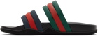 Gucci Black Web Slides