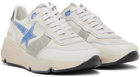 Golden Goose Off-White & White Running Sole Spezzata Low-Top Sneakers