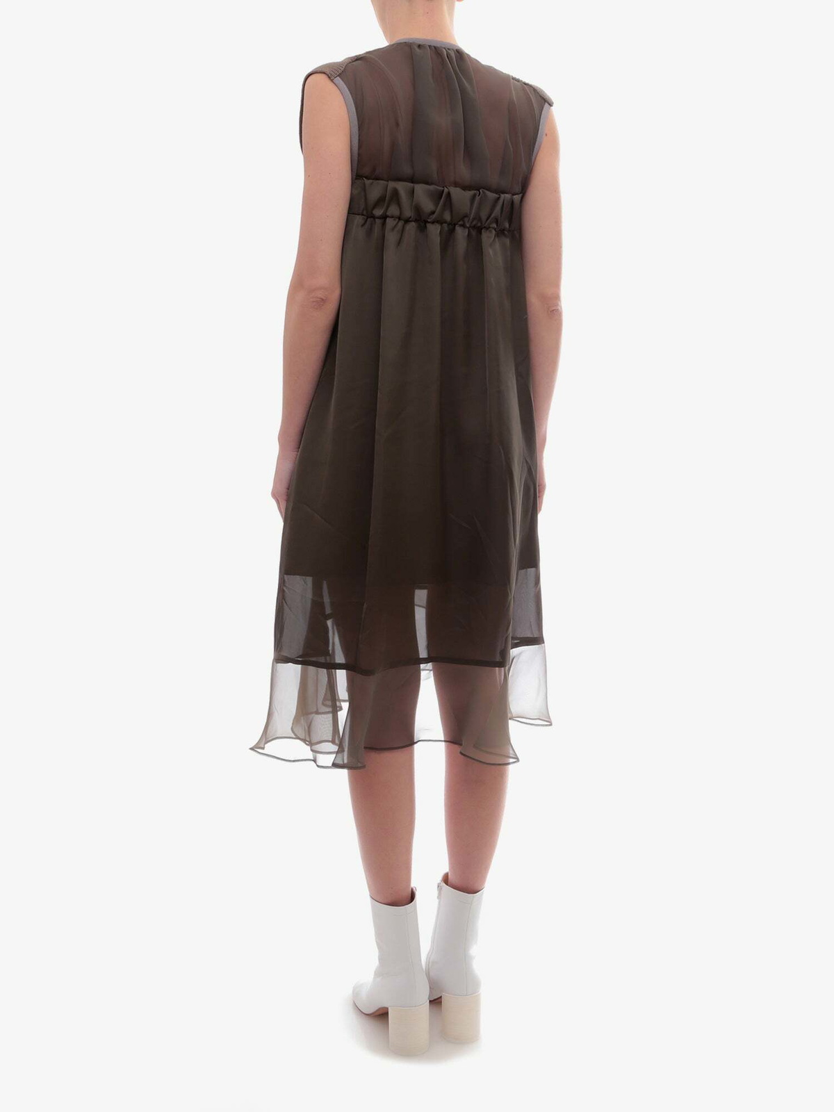 Sacai Dress Green Womens Sacai Sacai Dress Green Womens Sacai