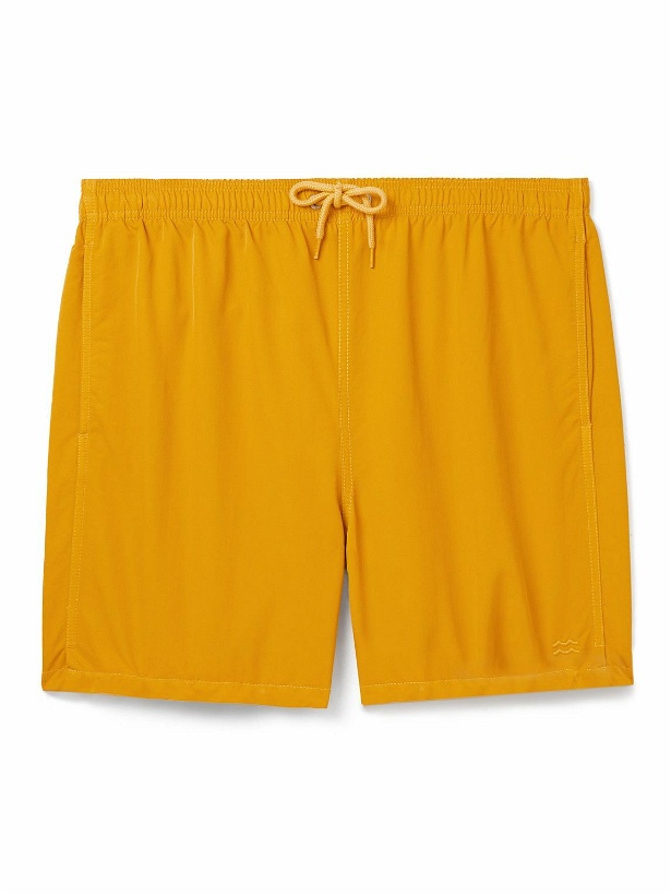 Photo: Norse Projects - Core Straight-Leg Mid-Length Swim Shorts - Yellow