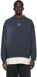 Balenciaga Navy Unity Sweater