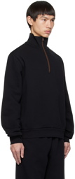 Acne Studios Black Half-Zip Sweatshirt