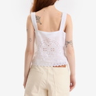 Bode Women's Belvoir Tank Top in White
