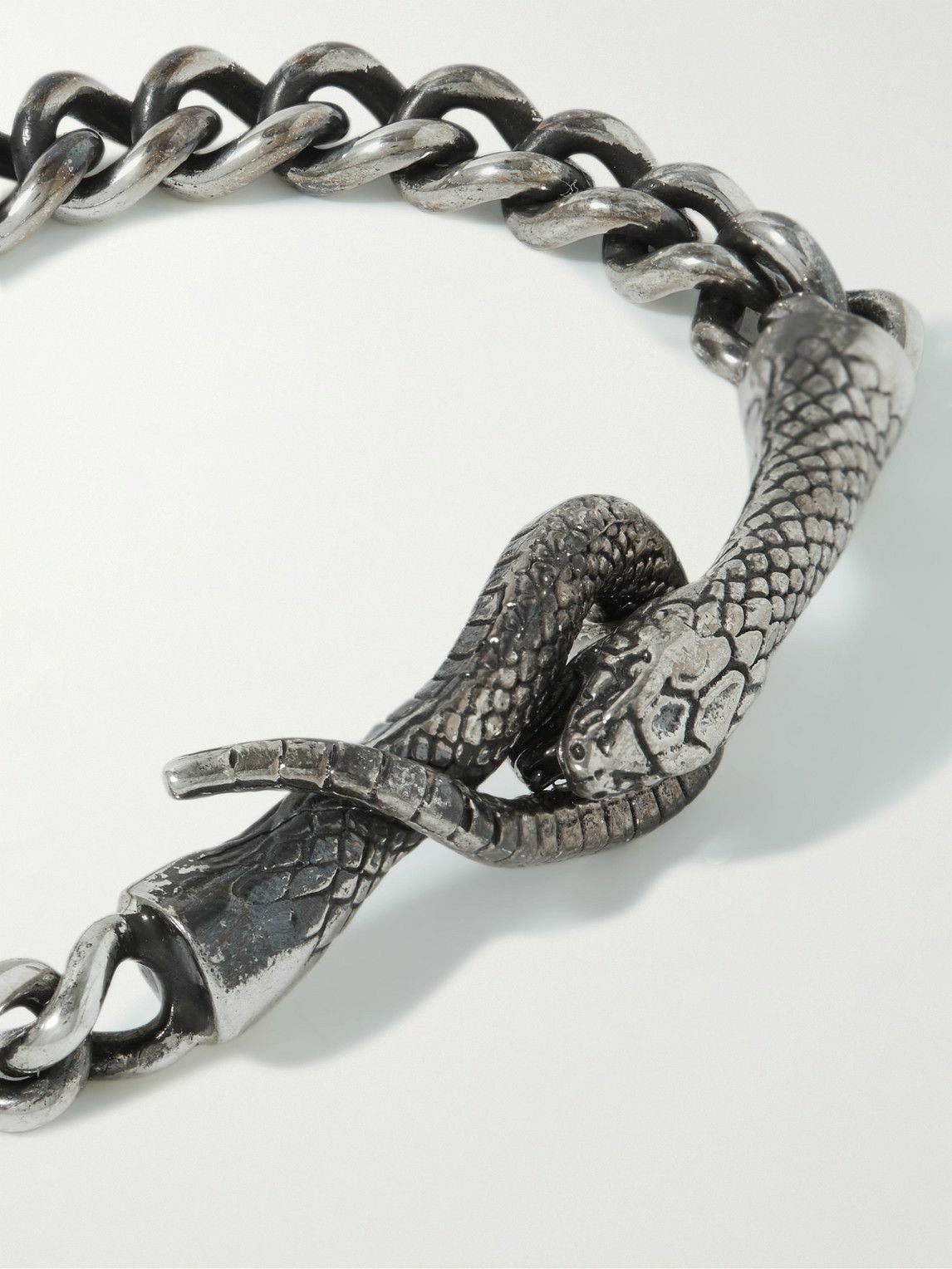 アクセサリー Enfants Riches Deprimes Serpent Silver Enfants Riches Deprimes Silver Serpent Bracelet | ModeSens