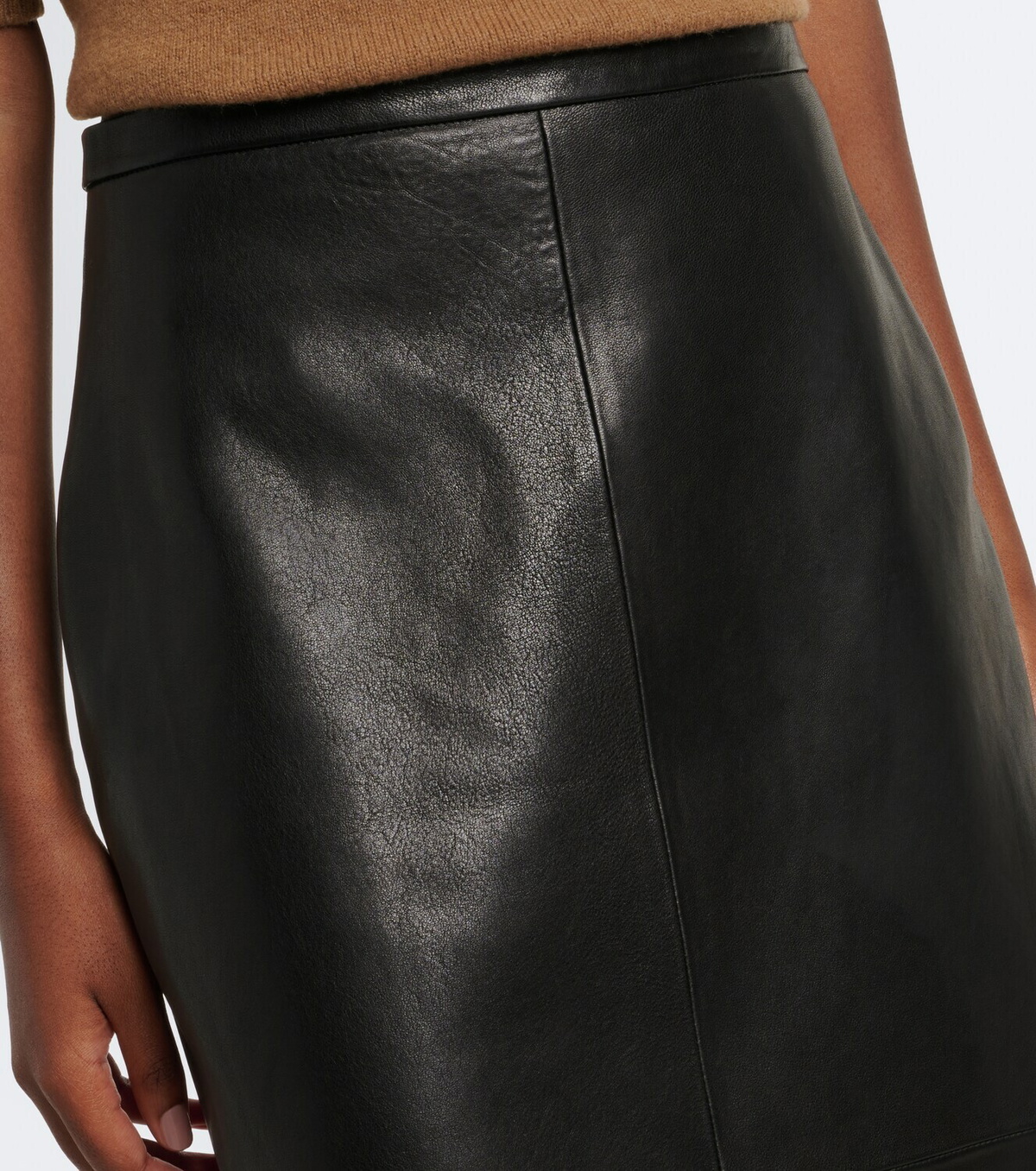 Nour Hammour Alana leather pencil skirt