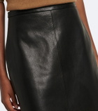 Nour Hammour Alana leather pencil skirt