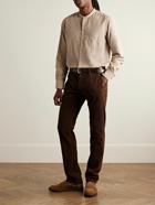 Massimo Alba - Noto2 Grandad-Collar Cotton-Corduroy Shirt - Neutrals