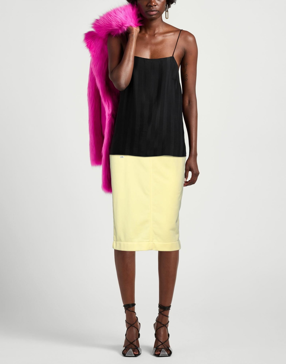 Jijil Womens Midi skirt in Yellow