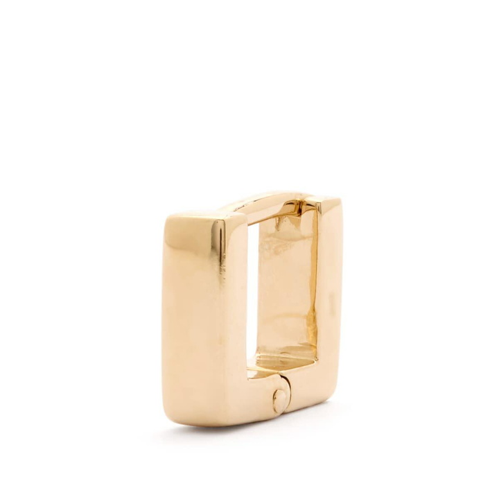 Photo: Miansai Men's Scatola Huggie Earring in Gold 