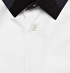 Balenciaga - Two Tone Collared Shirt - White