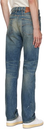 Rhude Indigo Distressed Jeans