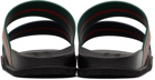 Gucci Black Web Slides