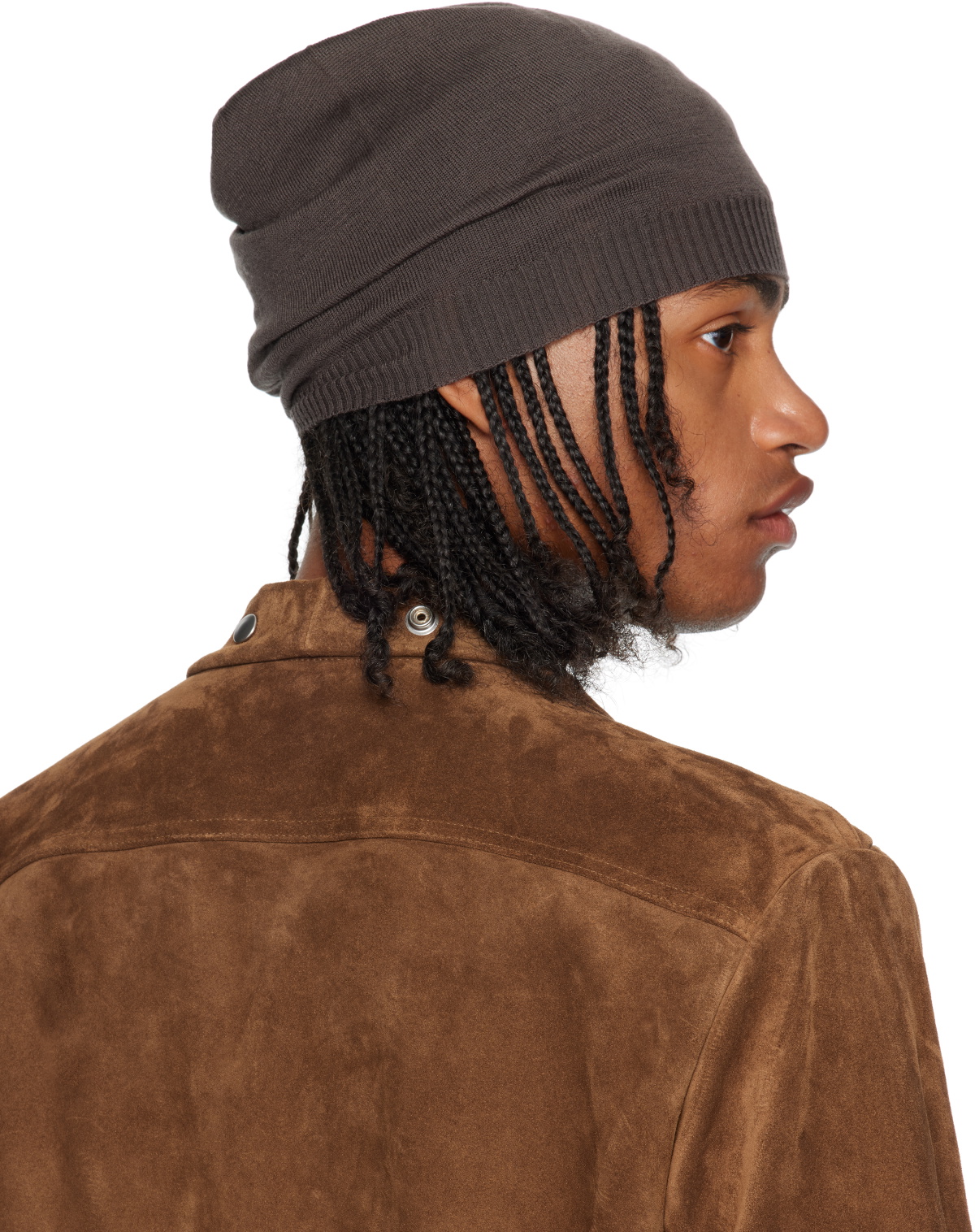 Rick Owens Gray Concordians Medium Beanie