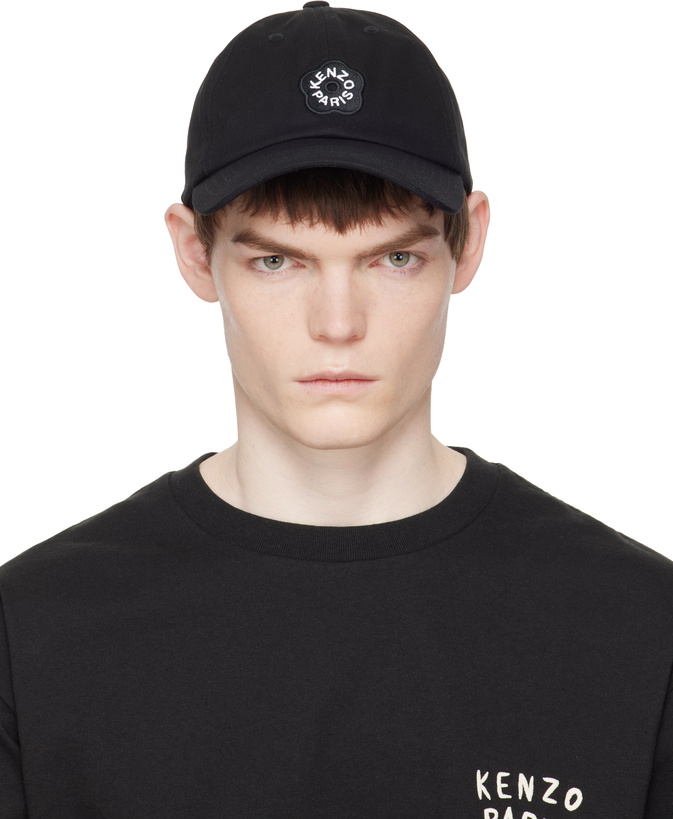 Photo: Kenzo Black Kenzo Paris 'Boke Flower 2.0' Embroidered Cap