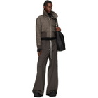 Rick Owens Moncler + Rick Owens Gray Cropped Down Jacket