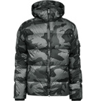 Bogner - Simon 2-D Quilted Camouflage-Print Down Hooded Ski Jacket - Gray