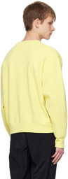 Solid Homme Yellow Rib Trim Sweater