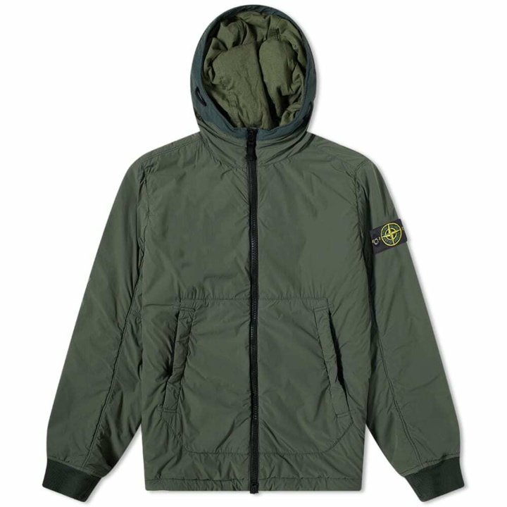 Photo: Stone Island Men's Composite Polartec Hooded Jacket in Sage