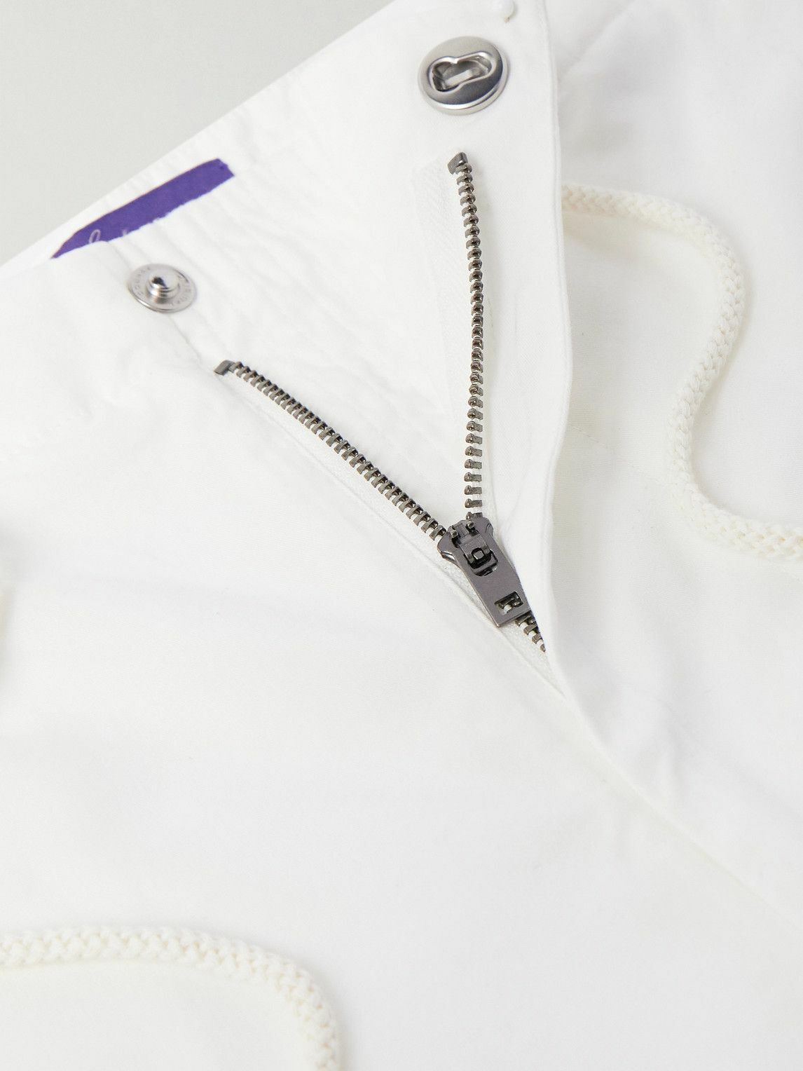 Ralph Lauren Purple label - Cotton-Poplin Trousers - White