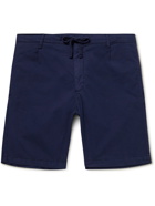 Hartford - Tank Straight-Leg Cotton Drawstring Shorts - Blue