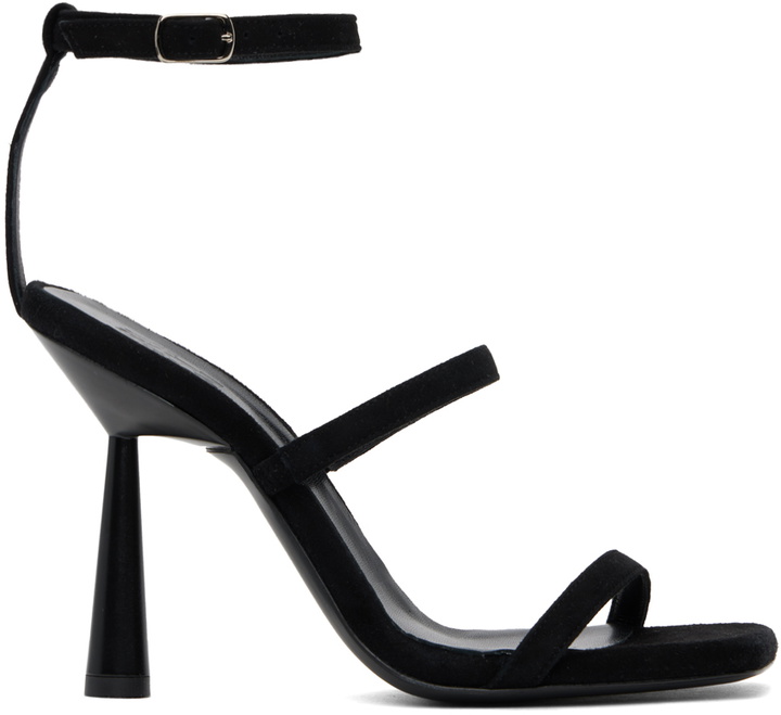 Photo: GIABORGHINI Black Adaline Heeled Sandals