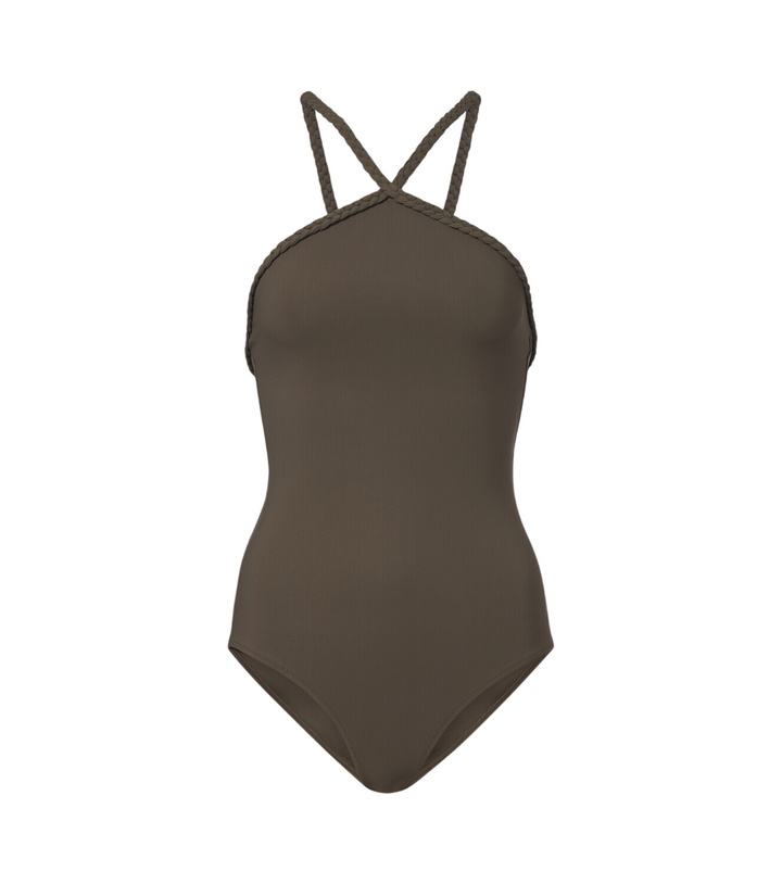 Photo: Bottega Veneta Braided-trim swimsuit