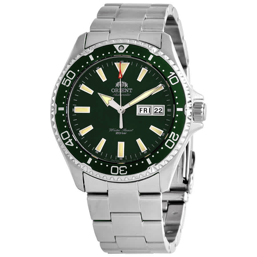 Orient Kamasu Automatic Green Dial Mens Watch RA-AA0004E19B Orient
