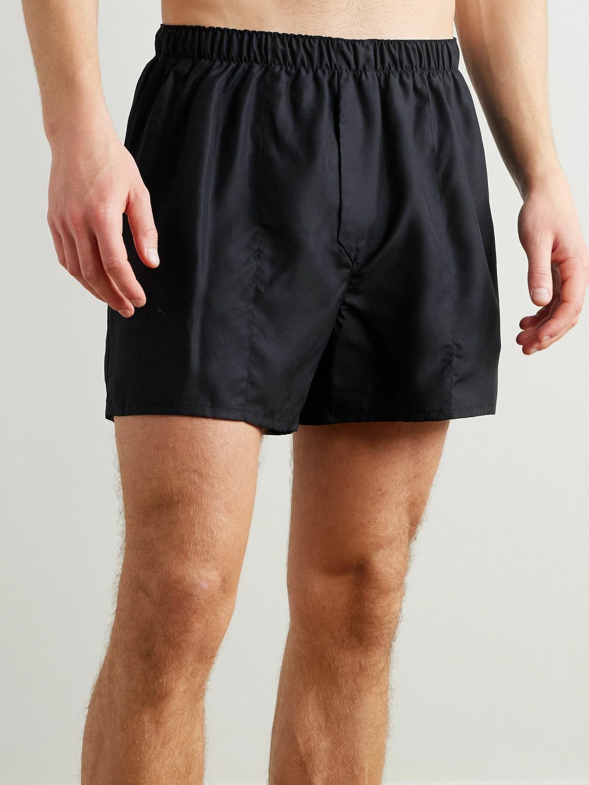 CDLP - TENCEL™ Lyocell-Poplin Boxer Shorts - Black