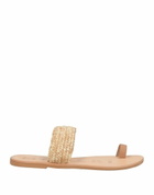 Manebí Womens Thong sandal in Beige